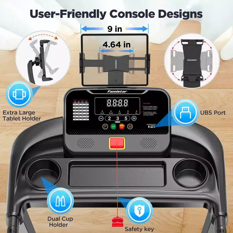 Tapis roulant in offerta, Tapis roulant in liquidazione, 12 km/h, capacità 136 kg, tapis roulant elettrico, tapis roulant pieghevole motorizzato per casa