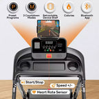 Tapis roulant pieghevoli portatili in liquidazione, tapis roulant compatto pieghevole da 2,75 HP per casa/ufficio, tapis roulant per camminata e corsa con display a LED per l'esercizio