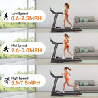 Tapis roulant pieghevoli portatili in liquidazione, tapis roulant compatto pieghevole da 2,75 HP per casa/ufficio, tapis roulant per camminata e corsa con display a LED per l'esercizio