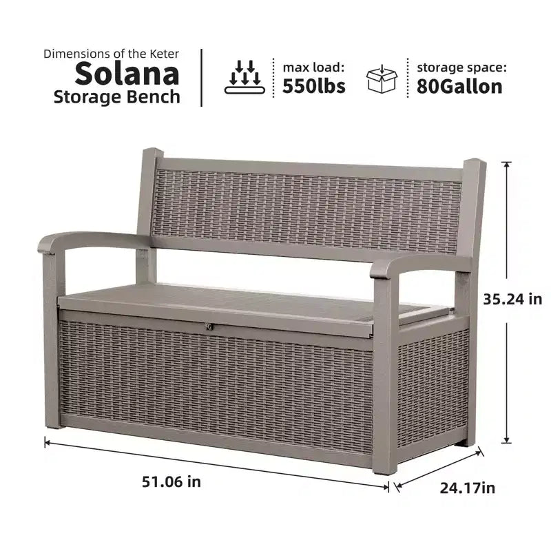 Okak Outdoor Accent Chair with Ample Storage, Patio Accent Chair with Durable Frame, Lawn Chairs for Backyard, Garden, Porch