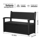 Okak Outdoor Accent Chair with Ample Storage, Patio Accent Chair with Durable Frame, Lawn Chairs for Backyard, Garden, Porch