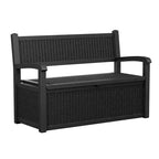 Okak Outdoor Accent Chair with Ample Storage, Patio Accent Chair with Durable Frame, Lawn Chairs for Backyard, Garden, Porch