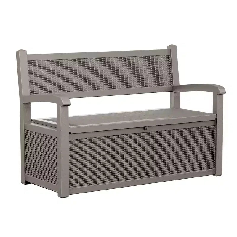 Sedia da esterno Okak con ampio spazio di archiviazione, sedia da esterno da patio con telaio resistente, sedie da giardino per cortile, giardino, portico