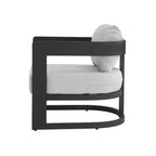 Christopher Knight Home Jerin Sedia Club Moderna da Esterno in Alluminio e Olefina Imbottita con Cuscino
