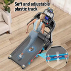 Tapis roulant pieghevole con inclinazione automatica, capacità 136 kg, velocità 5HP e 19 km/h, controllo tramite APP intelligente, 64+3+3+1 programmi, attrezzo per corsa e camminata