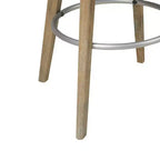 Sgabelli da Bar Girevoli LLS, Sgabelli Moderni Imbottiti con Struttura in Legno per Bancone, Altezza Contatore, per Sala da Pranzo