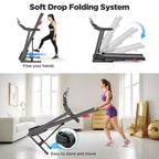 Tapis roulant in offerta, Tapis roulant elettrico pieghevole in vendita per la casa, Tapis roulant con inclinazione/maniglia, Tapis roulant per interni per la casa