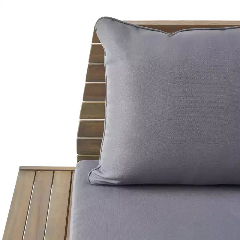 TUYOHW Boho Style Patio Armless Club Chair,A-Shaped Poolside Chairs for Garden,Porch & Backyard,Upholstered Accent Chair,Rustic Patio Furniture