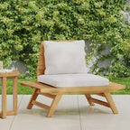 TUYOHW Boho Style Patio Armless Club Chair,A-Shaped Poolside Chairs for Garden,Porch & Backyard,Upholstered Accent Chair,Rustic Patio Furniture