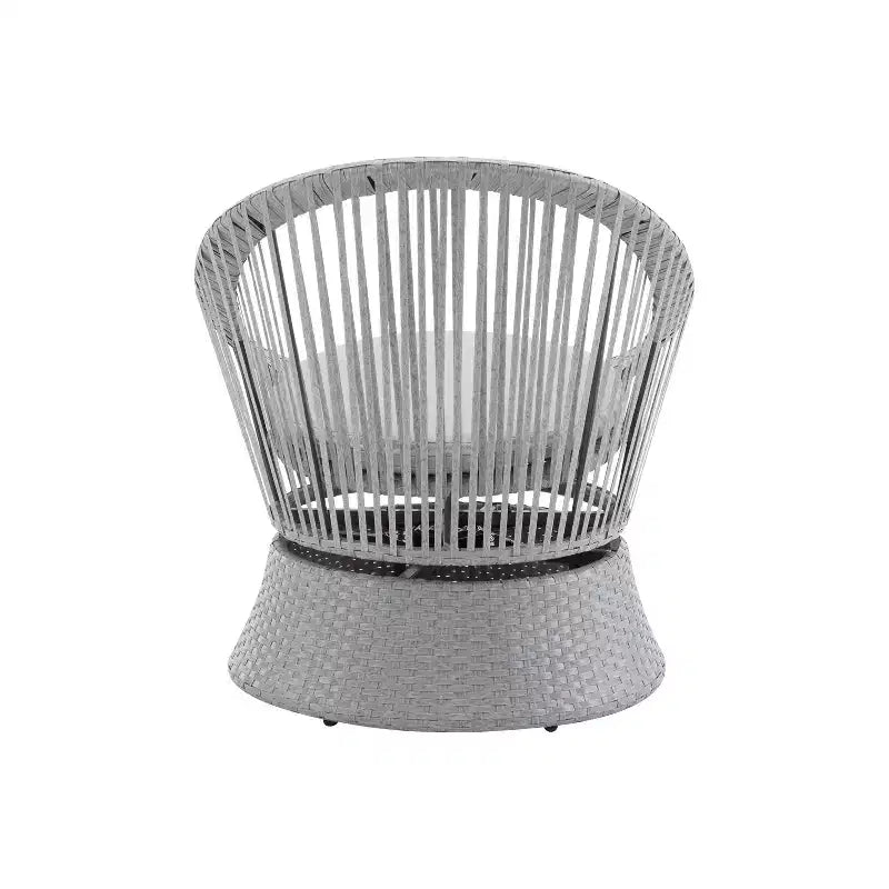 TUYOHW 360 Swivel Egg Chairs,1/2-Piece PE Rattan Patio Accent Chairs,Sleek & Modern 27.6 Lounge Chair for Poolside & Backyard,Outdoor Seating