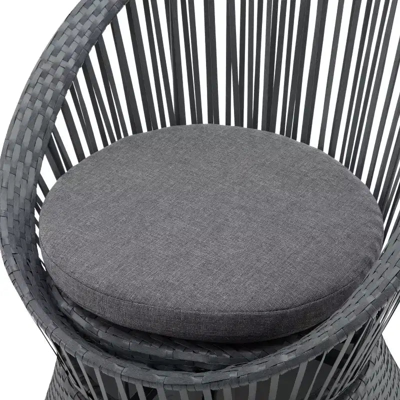 TUYOHW 360 Swivel Egg Chairs,1/2-Piece PE Rattan Patio Accent Chairs,Sleek & Modern 27.6 Lounge Chair for Poolside & Backyard,Outdoor Seating