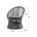 TUYOHW 360 Swivel Egg Chairs,1/2-Piece PE Rattan Patio Accent Chairs,Sleek & Modern 27.6 Lounge Chair for Poolside & Backyard,Outdoor Seating