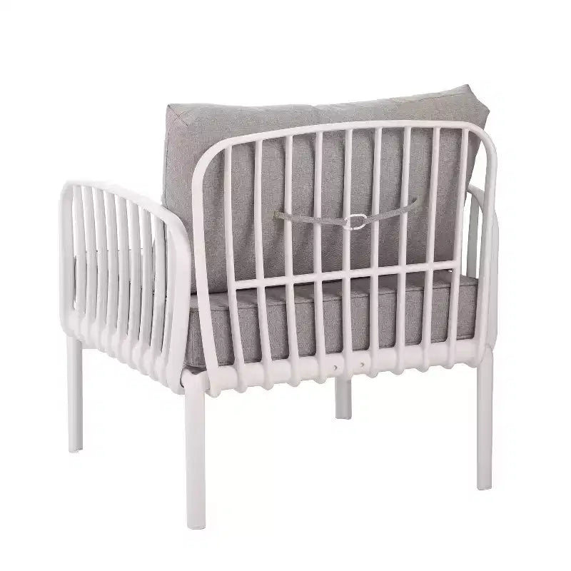 TUYOHW Minimalist Patio Accent Chairs Set of 1/2,UV-resistant Plastic Club Chairs,Waterproof Thick Cushion Seating for Backyard,,400lbs Capacity