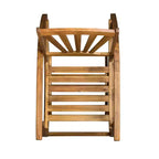 TUYOHW Boho Style Recliner Chair,Premium Acacia Rocking Chair with Retractable Footrest for Garden,Porch & Backyard,Outdoor Leisure Chair