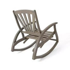 TUYOHW Boho Style Recliner Chair,Premium Acacia Rocking Chair with Retractable Footrest for Garden,Porch & Backyard,Outdoor Leisure Chair