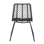 TUYOHW PE Sedie Accent in Rattan Set da 2, Sedie da Patio per Esterni con Cuscini Resistenti all'Acqua, Capacità 136 kg Ciascuna, Grigio