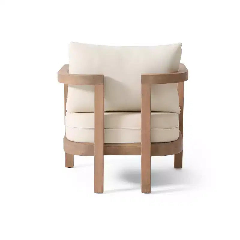 TUYOHW Sedie da Esterno in Stile Boho, Set da 1/2, Poltroncine da Conversazione per Patio in Legno di Acacia per Portico, Giardino e Cortile, Capacità 180 kg