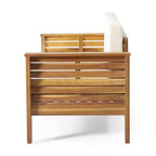 TUYOHW Poltrone/divanetti da esterno in stile Boho, Set da 1/2/3, Set di mobili da esterno in acacia di alta qualità per giardino e bordo piscina, Utilizzo in tutte le stagioni