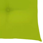 vidaXL 6 sedie da pranzo in teak con cuscini verde brillante, impilabili per un'efficiente conservazione salvaspazio, resistenti alle intemperie