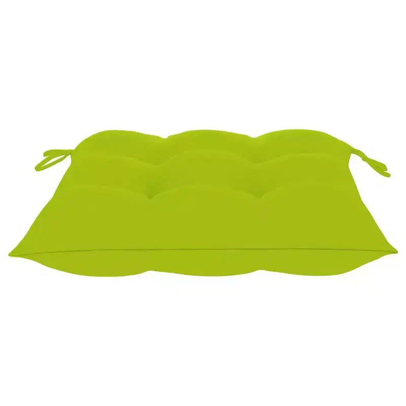 vidaXL 6 sedie da pranzo in teak con cuscini verde brillante, impilabili per un'efficiente conservazione salvaspazio, resistenti alle intemperie