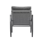 TUYOHW Aluminum Patio Accent Chairs,Set of 1/2,Upholstered Dining Chair for Outdoor Use,Modern Lounge Chair for Garden & Backyard