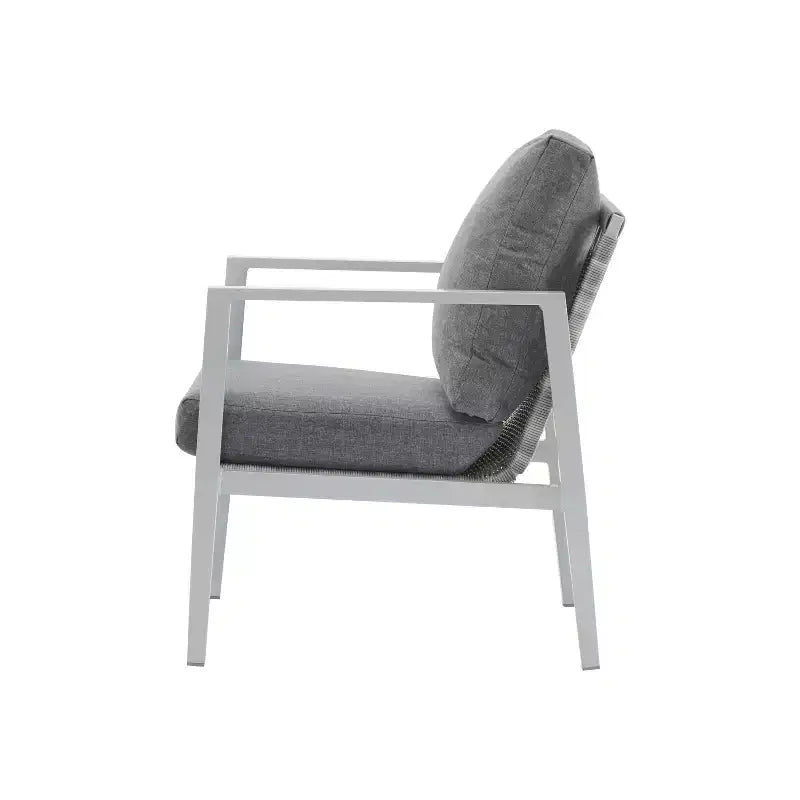 TUYOHW Aluminum Patio Accent Chairs,Set of 1/2,Upholstered Dining Chair for Outdoor Use,Modern Lounge Chair for Garden & Backyard