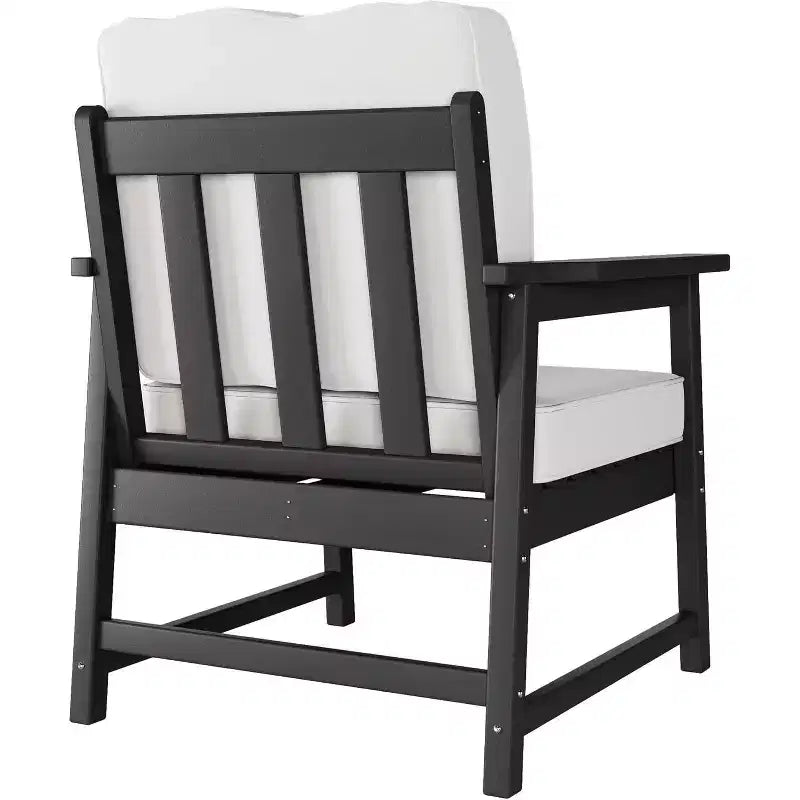 COZONY 2-Piece Outdoor Patio Chair Set with Thick Cushions, All-Weather HDPE Club Chairs