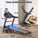 Tapis Roulant Pieghevole da 5 HP con Inclinazione Automatica del 20% per la Casa con Capacità di 180 kg, Tapis Roulant per Camminata e Corsa con Controllo tramite APP Intelligente, 71 Programmi, Tapis Roulant da 19 km/h
