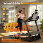 Tapis roulant per casa, tapis roulant da 5.1HP con inclinazione del 20%, tapis roulant con capacità di peso di 180 kg, tapis roulant da 19 km/h con 64 programmi preimpostati, casa, ufficio e palestra