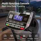 Folding Electric Treadmill for Home, 5HP Motor, 400 Lbs Capacity, Up to 12 MPH Running Machine with 20% Auto Incline, APP & Bluetooth Control