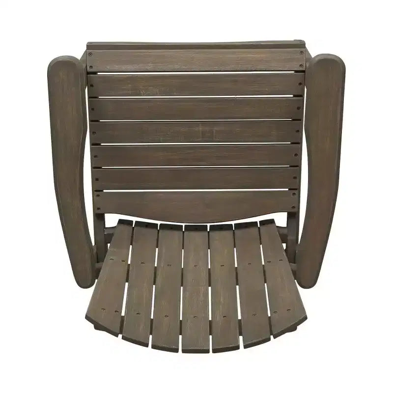 TUYOHW Acacia Wood Adirondack Dining Chairs Set of 2,Outdoor Weather Resistant Patio Chairs,300lb Capacity