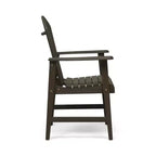 TUYOHW Acacia Wood Adirondack Dining Chairs Set of 2,Outdoor Weather Resistant Patio Chairs,300lb Capacity