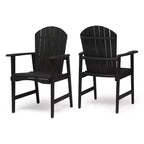 TUYOHW Acacia Wood Adirondack Dining Chairs Set of 2,Outdoor Weather Resistant Patio Chairs,300lb Capacity