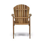 TUYOHW Acacia Wood Adirondack Dining Chairs Set of 2,Outdoor Weather Resistant Patio Chairs,300lb Capacity