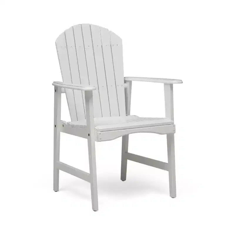 TUYOHW Acacia Wood Adirondack Dining Chairs Set of 2,Outdoor Weather Resistant Patio Chairs,300lb Capacity