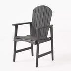 TUYOHW Acacia Wood Adirondack Dining Chairs Set of 2,Outdoor Weather Resistant Patio Chairs,300lb Capacity