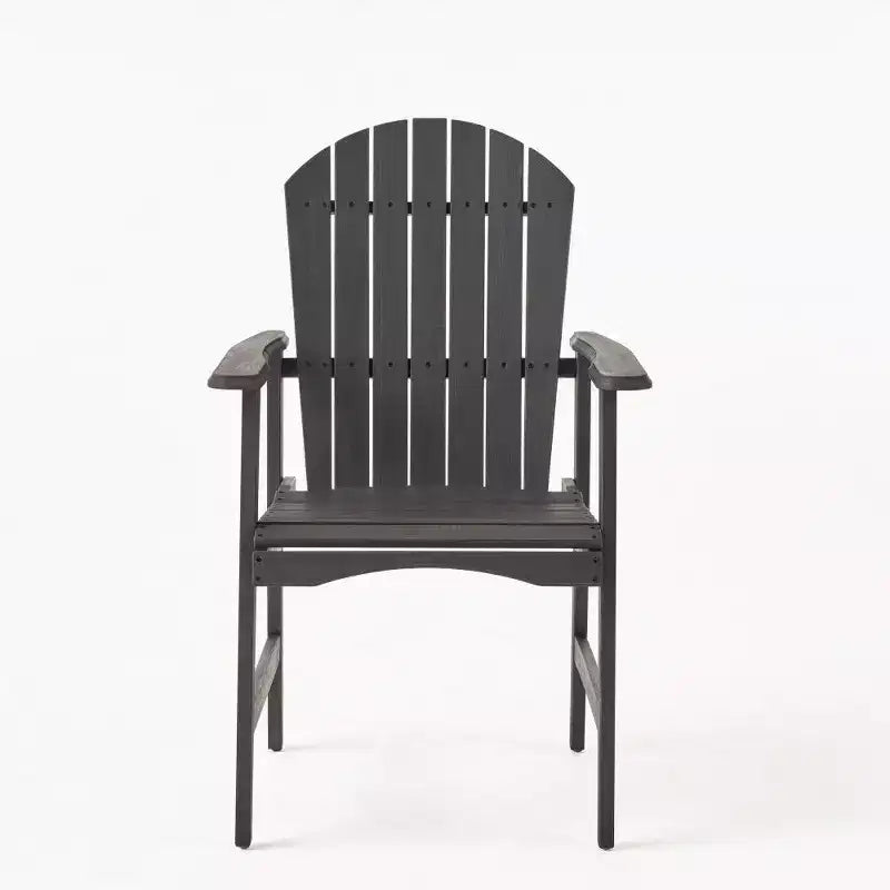 TUYOHW Acacia Wood Adirondack Dining Chairs Set of 2,Outdoor Weather Resistant Patio Chairs,300lb Capacity