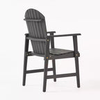TUYOHW Acacia Wood Adirondack Dining Chairs Set of 2,Outdoor Weather Resistant Patio Chairs,300lb Capacity