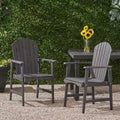 TUYOHW Acacia Wood Adirondack Dining Chairs Set of 2,Outdoor Weather Resistant Patio Chairs,300lb Capacity