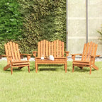 vidaXL Salotto da giardino marrone in legno massello di acacia Standard Pieghevole