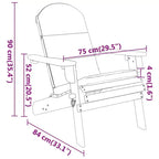 vidaXL Salotto da giardino marrone in legno massello di acacia Standard Pieghevole