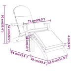 vidaXL Patio Furniture Set Folding Adirondack Chair Set Solid Wood Acacia