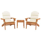 vidaXL Patio Furniture Set Folding Adirondack Chair Set Solid Wood Acacia