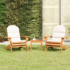 vidaXL Patio Furniture Set Folding Adirondack Chair Set Solid Wood Acacia