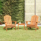 vidaXL Patio Furniture Set Folding Adirondack Chair Set Solid Wood Acacia