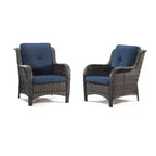 UPTIOT Patio Outdoor Wicker Lounge Chairs Set of 2