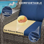UPTIOT Patio Outdoor Wicker Lounge Chairs Set of 2