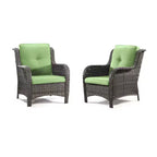 UPTIOT Patio Outdoor Wicker Lounge Chairs Set of 2