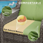 UPTIOT Patio Outdoor Wicker Lounge Chairs Set of 2