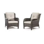 UPTIOT Patio Outdoor Wicker Lounge Chairs Set of 2
